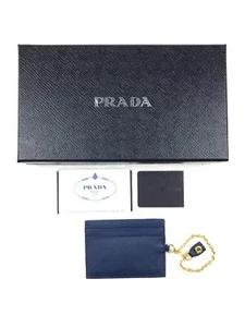Prada Blue Saffiano Leather Flap Continental Wallet With Box Very Good Condition - Picture 1 of 21