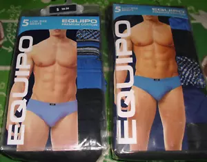 Nuovo EQUIPO Slip Uomo Small Confezione 10 Slip Basso Cotone Premium Colori Assortiti - Foto 1 di 5