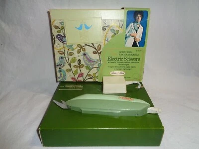 Vintage 1970 Sears Best Cordless Rechargeable Electric Scissors 2170 New In Box - Image 1 of 4