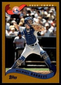 2002 Topps Baseball Card Michael Barrett AA Montreal Expos #207