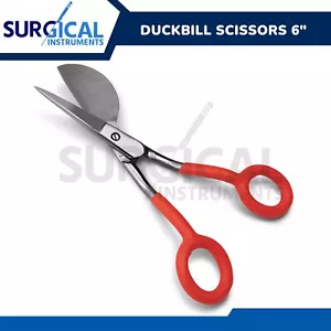 Duckbill Scissors 6" Stainless Steel Shears Carpet Nipping Repair DB-6 German GR - Picture 1 of 9