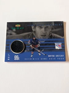 1999 Upper Deck MVP Game Used Puck #GU-WG Wayne Gretzky - Imagen 1 de 5