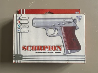 Scorpion Recoil Light Gun, Blaze, Sega Saturn & PlayStation PS1, Boxed, Tested - Image 1 of 4