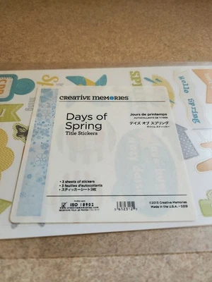 Creative Memories~Days of Spring~Title Stickers - Image 1 of 3