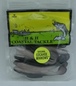 H&H Lure CMR10-03 Cocahoe Minnow 3" 10CT Color Pearl/Black Back - Picture 1 of 2