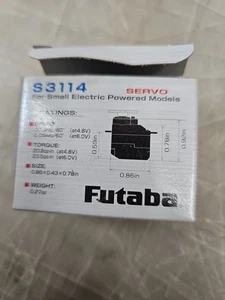 Futaba S3114 3114 RC Remote Control Airplane Helicopter Micro High-Torque Servo - Picture 1 of 4