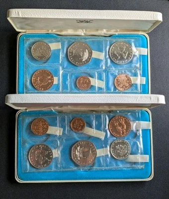 (2) 1971 Isle Of Man 6 Coin Decimal Proof Set Two Total Sets - Image 1 of 2