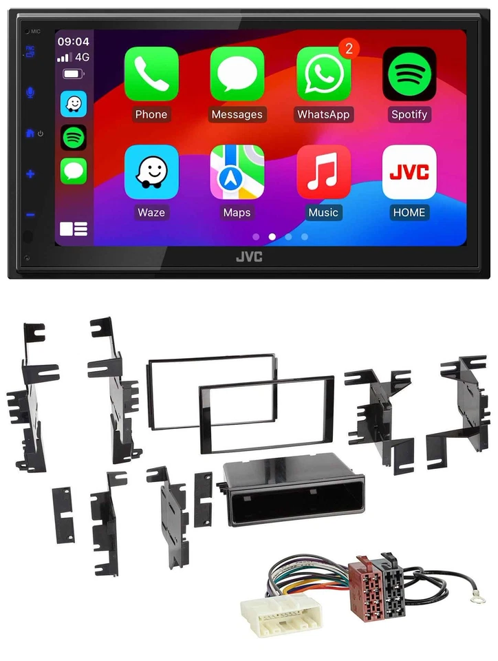 JVC Bluetooth 2DIN MP3 DAB USB Autoradio für Nissan Juke Navara NV ab 12 - Bild 1 von 4