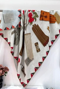 51 Zoll x 51 Zoll Handschuhe Druck 70 % Kaschmir 30 % Seide Jacquard doppelseitig dünner Schal 130 x 130 cm - Bild 1 von 9