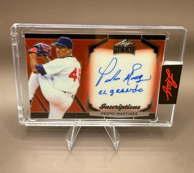 2024 Leaf Metal Inscriptions - Pedro Martinez - On Card Auto 40/100 - Image 1 of 2