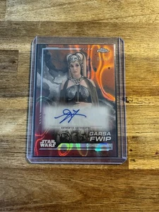 Topps Chrome Jennifer Beals Auto 2024 Star Wars Garsa Fwip Mustafar Lava /10 NM - Picture 1 of 3