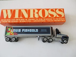 WINROSSLOUIS FISHGOLD WHOLESALE FRUIT NY SEMI TRAILER/TRUCK 1/64 SCALE DIE CAST - Picture 1 of 9