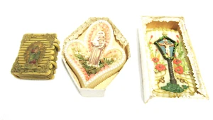 3 palos de cera antiguos, corazón extravagante - Martel y forma de libro, Baja Baviera 1900 - Imagen 1 de 7