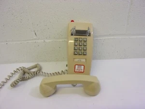 AT&T Single Line Wall Phone w Red Emergency Light.  Heavy Metal Base 2554 - Picture 1 of 6