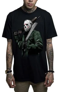 Mafioso Jason Voorhees Friday the 13th Horror Movie Gothic Punk Urban T Shirt - Picture 1 of 3