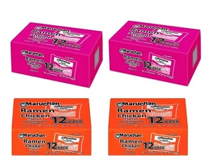 Maruchan Ramen Noodle Soup Variety Pack - 48 Count (24 Chicken + 24 Shrimp, 3 oz - Picture 1 of 24