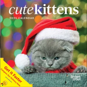 2025 Calendar Cute Kittens Square Wall Browntrout A04152 - Picture 1 of 6
