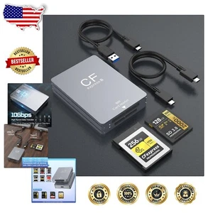 High-Speed CFexpress Card Reader - Dual-Slot with USB Type C Connectivity - Picture 1 of 10