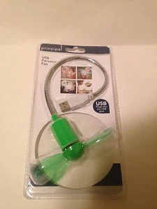 USB PERSONAL FAN GREEN PRINCIPAL NEW NIP STOCKING STUFFER!! - Photo 1/2