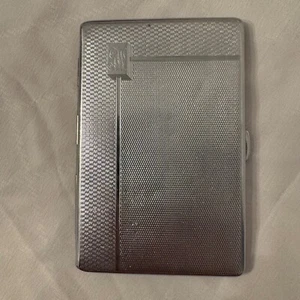 SYLVA CHROME CIGARETTE CASE Vintage Emu Brand - Picture 1 of 10