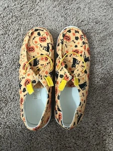 Halloween Dudes Orange Slide On Shoes Size 8 - Picture 1 of 3