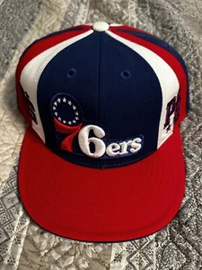 Philadelphia Seventy Sixers 76ers Fitted Hat 7 5/8 Reebok Authentic - Picture 1 of 4