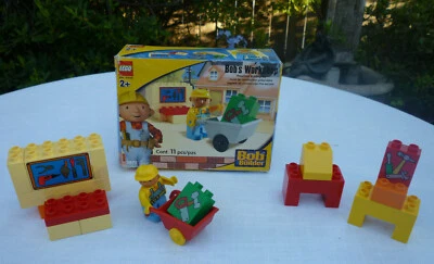 Vtg 2001 DUPLO 3271 Bob's Workshop the Builder Complete w/2 sub pcs, BOX +Extras - Image 1 of 4