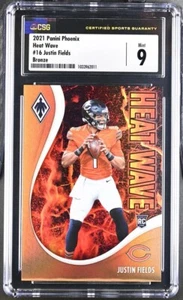 Panini Phoenix 2021 ola de calor bronce Justin Fields/50 novato CSG 9 - Imagen 1 de 2