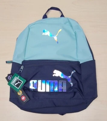 Mochila acolchada cómoda Puma Activation Aqua azul marino 18" Foto 1 de 3