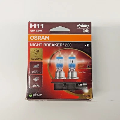 ¡Como nuevo! Faros antiniebla Osram H11 Night Breaker 220 +220% 64211NB220-2HB Foto 1 de 4