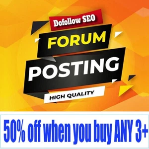 500 SEO Backlinks from Various Online Forums  - Picture 1 of 1
