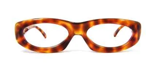 Único Club LA 8001 Ovalado Plástico Grueso Rubio Leopardo Negro Anteojos Italia De Edición - Imagen 1 de 10