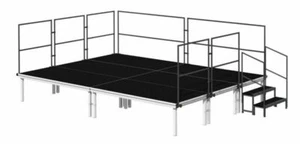Komplettbühne 4x3m Showgear inkl. 40cm Füsse Wetterfest - Bild 1 von 5