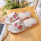 Womens Home Slippers Casual Open Toe Bedroom Floral Printed Flip Flop Sandals