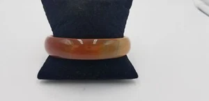 Carnelian Colorway Glass Bracelet Translucent Desirable Fashion Jewelry EUC - Picture 1 of 8