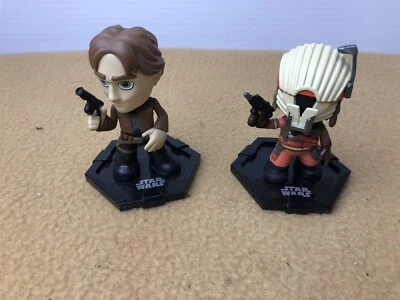 Lote de 2 Funko Guerra de las Galaxias Han Solo-Moloch Henchman Minis! Foto 1 de 4