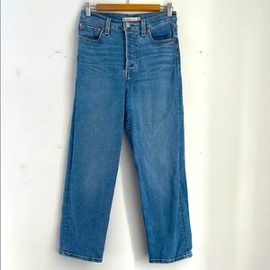 Levi’s Ribcage Tobillo Recto Botón Mosca Vaqueros Talla 28 - Imagen 1 de 7