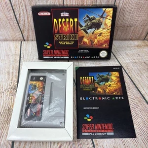 Desert Strike Return To The Gulf Super Nintendo (SNES) Boxed Complete Manual PAL - Picture 1 of 19