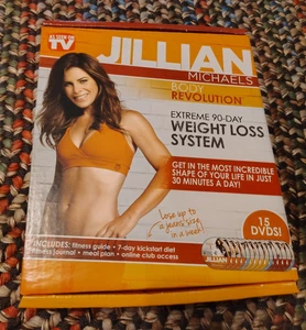 Workout DVDs Jillian Michaels Body Revolution (DVD, 15-Disc) Complete With Books - Picture 1 of 14