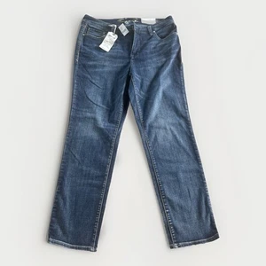 New Seven 7 Jeans Womens 16 36x30 Blue Straight Limited Edition Denim Stretch - Picture 1 of 10