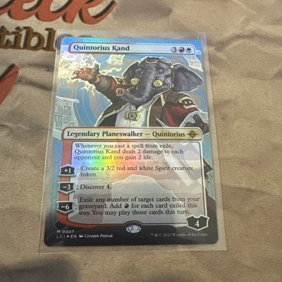 MTG Quintorius Kand (0307) (Borderless) The Lost Caverns of Ixalan Foil - Image 1 of 3