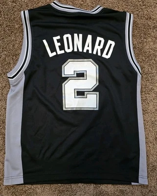 Camiseta preta Youth Kids Addidas Kawhi Leonard San Antonio Rookie Spurs média - Imagem 1 de 4