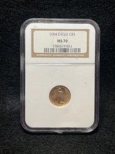 2004 Eagle G$5 - MS 70 - NGC Gold Five Dollars - Picture 1 of 4