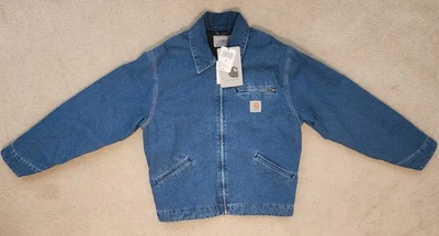 Новый с Ярлыками Carhartt WIP мужской Детройт джинсовой ткани WIP выстеганная куртка с подкладкой: маленький - Изображение 1 из 4