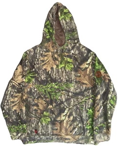 Mossy Oak Hoodie Men’s Large NWTF Obsession Camo Turkey Hunting Fleece Pullover - Picture 1 of 9