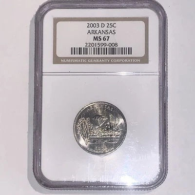 2003-D Arkansas State Quarter NGC MS67 - Image 1 of 2