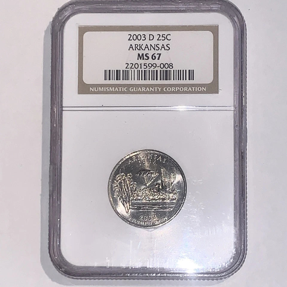 2003-D Arkansas State Quarter NGC MS67 - Image 1 of 2