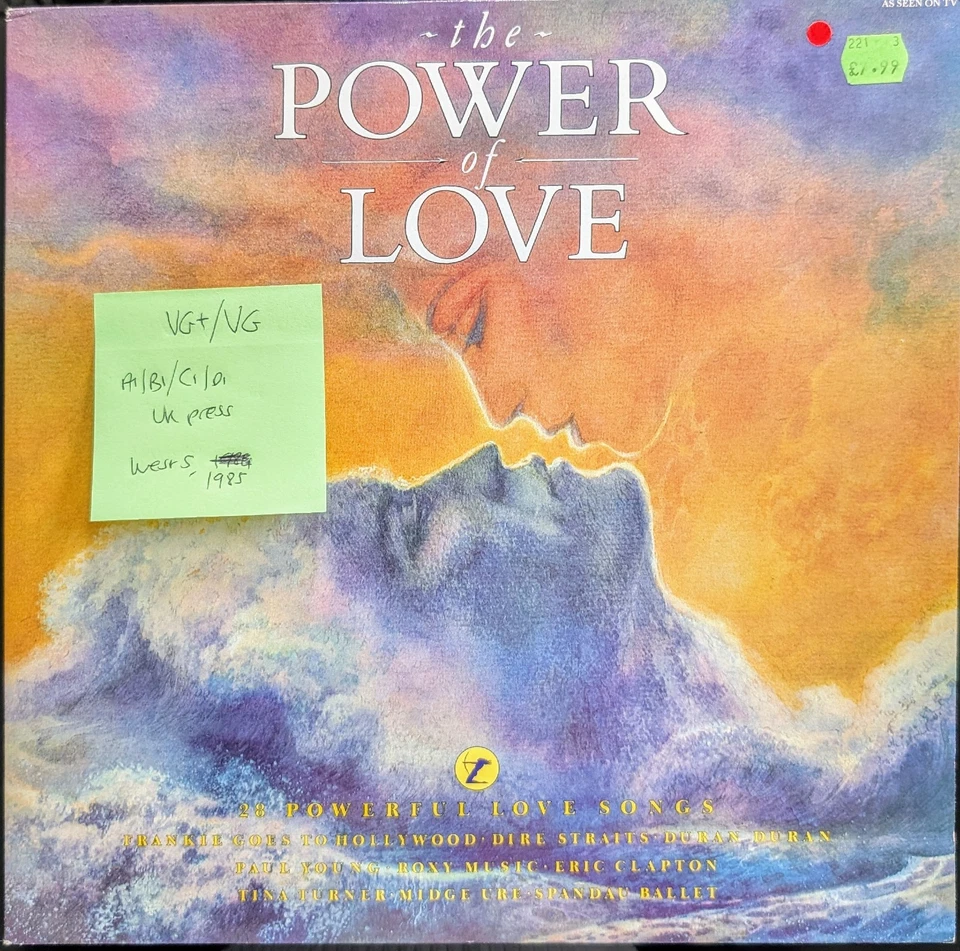 Various The Power Of Love Vinyl Record VG+/VG WEF4 1986 1st Press - Изображение 1 из 2