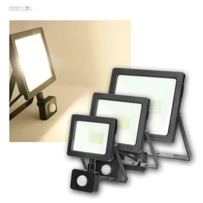 Fluter 20/30/50W, IP44, mit Bewegungsmelder, LED Außen-Flutlicht-Strahler 230V - Bild 1 von 4