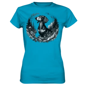 Ladies Premium Shirt Dackel Dachshund Rauhaar Liebe Hund Dog Bester Freund - Bild 1 von 9